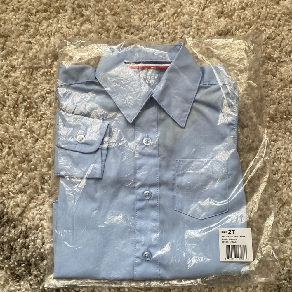 French Toast Long Sleeve Button Down shirt 2T